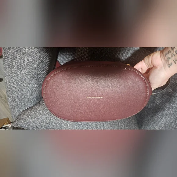 Coach Merlot Burgundy Bleeker Bucket Leather Shoulder Bag - Picture 7 of 14